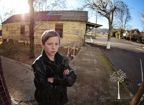 Fish Eye with sunflare