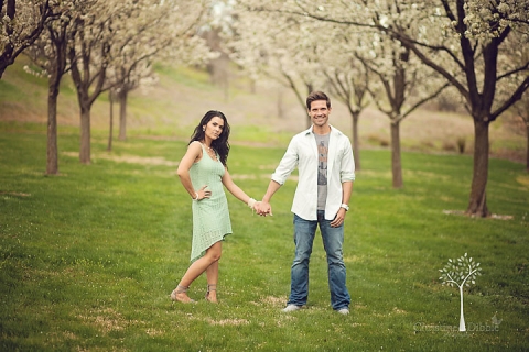 Outdoor engagement photos