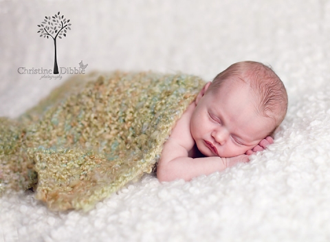 sleepy newborn portrait session