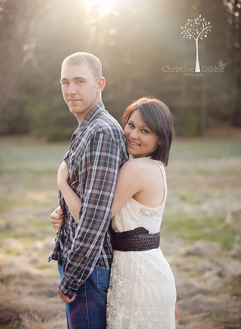 outdoor engagement session