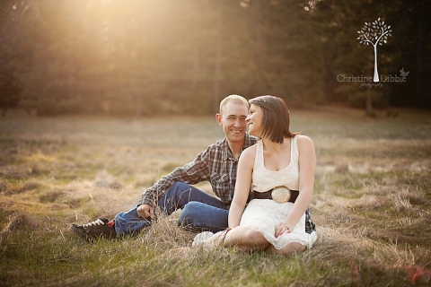 rustic outdoor engagement session