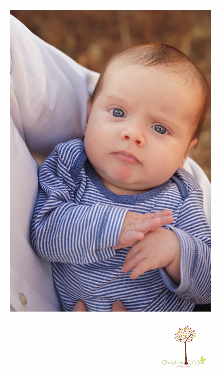 Sonora and Murphys family photographer  Christine Dibble Photography takes photos of a very young baby boy during a Murphys family photography session.