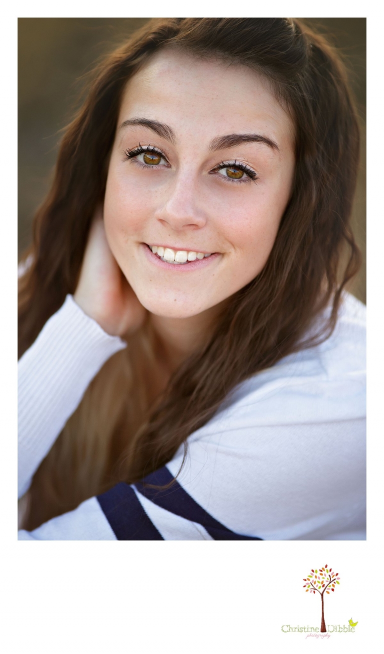 Sonora and Summerville senior portrait photographer Christine Dibble Photography takes outdoor photos of a senior girl at Knights Ferry.