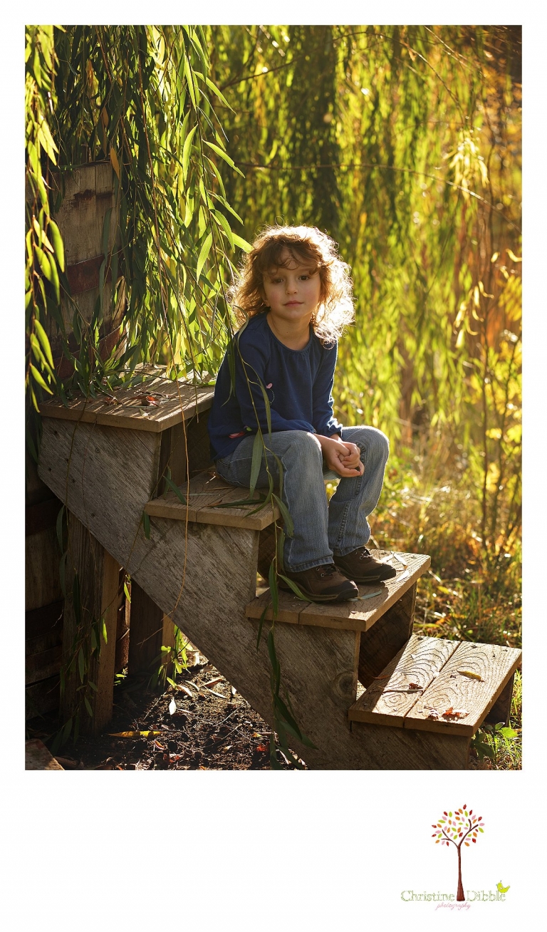 Best Sonora family photographer Christine Dibble Photography takes photos of a little girl during a family photo session.