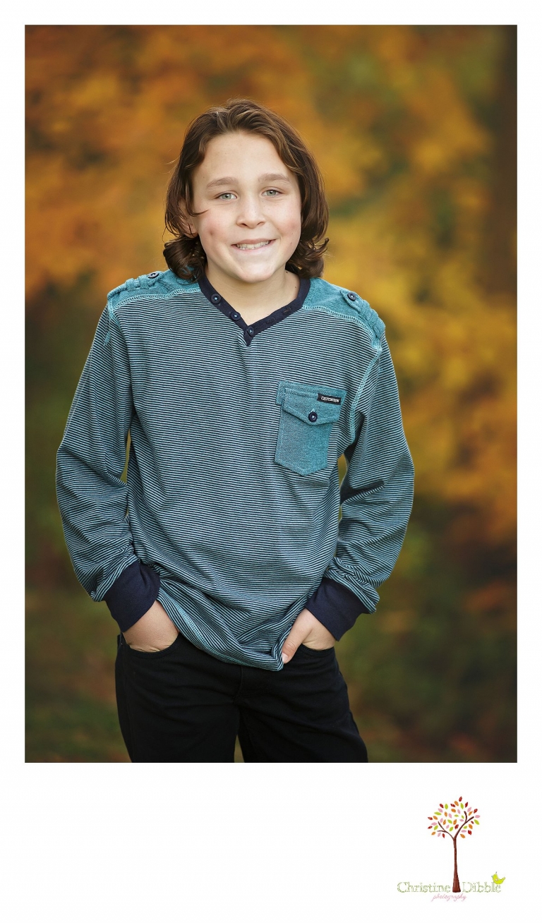 Sonora child and baby photographer Christine Dibble Photography takes first birthday portraits of teen siblings at Indigeny Reserve during the fall.