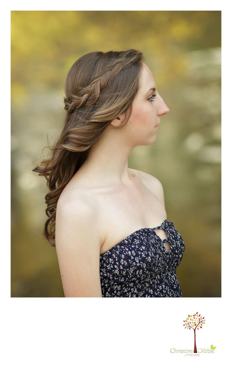 Summerville and Sonora High senior portrait photographer Christine Dibble Photography takes photos of a senior girl who had hair and make-up done by Cassidy Wise of Sonora.