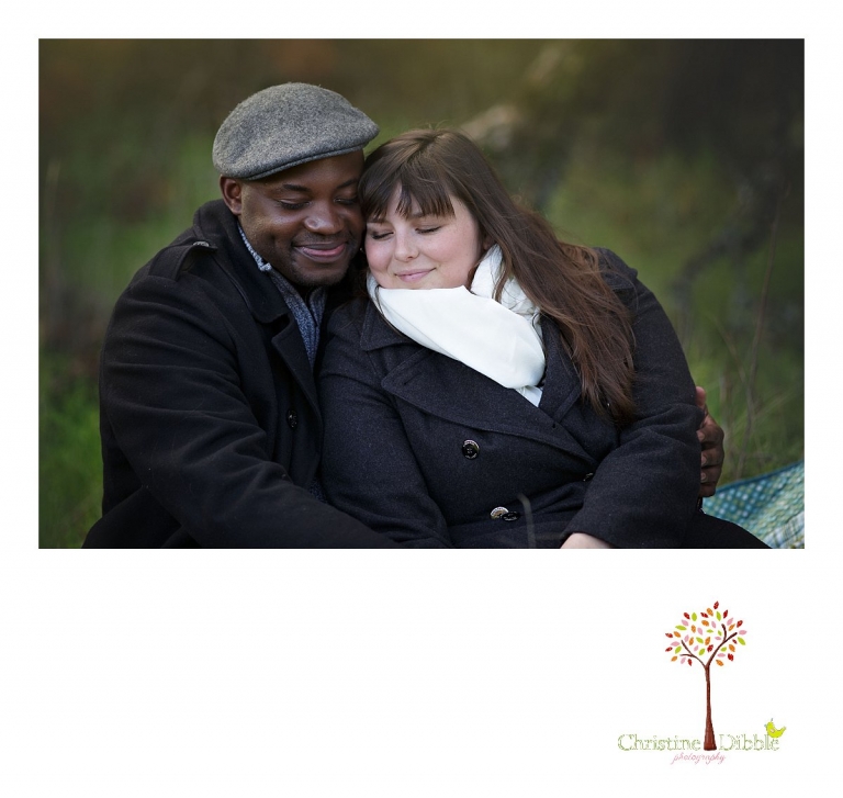 Sonora engagement and wedding photographer Christine Dibble Photography takes photos at Indigeny Reserve of a bride and groom leaning in close to each other.