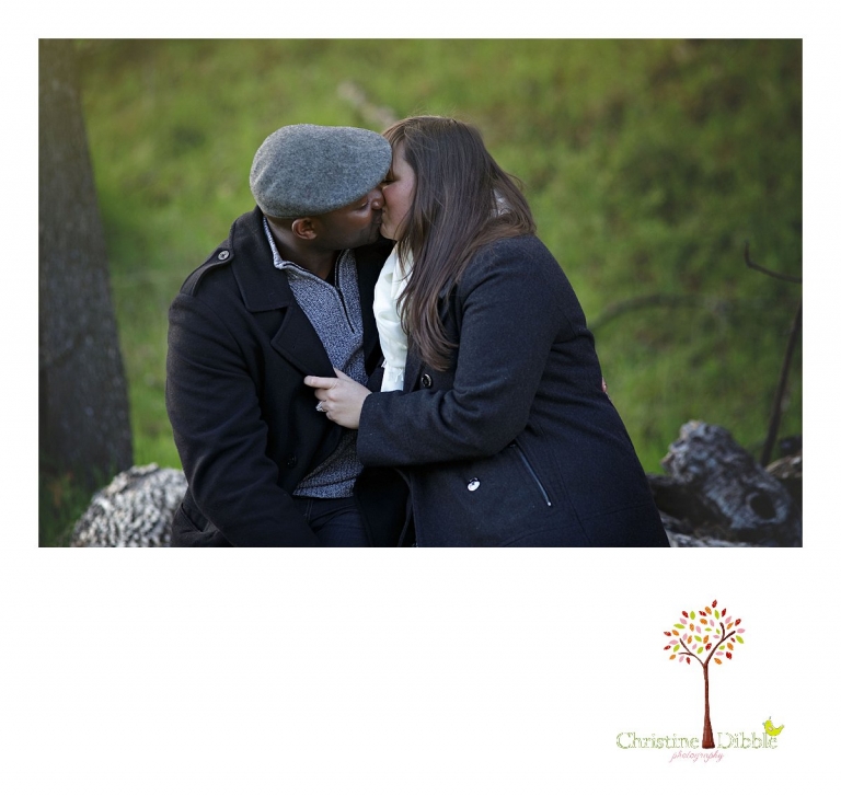 Sonora engagement and wedding photographer Christine Dibble Photography takes photos at Indigeny Reserve of a bride and groom sharing a kiss.