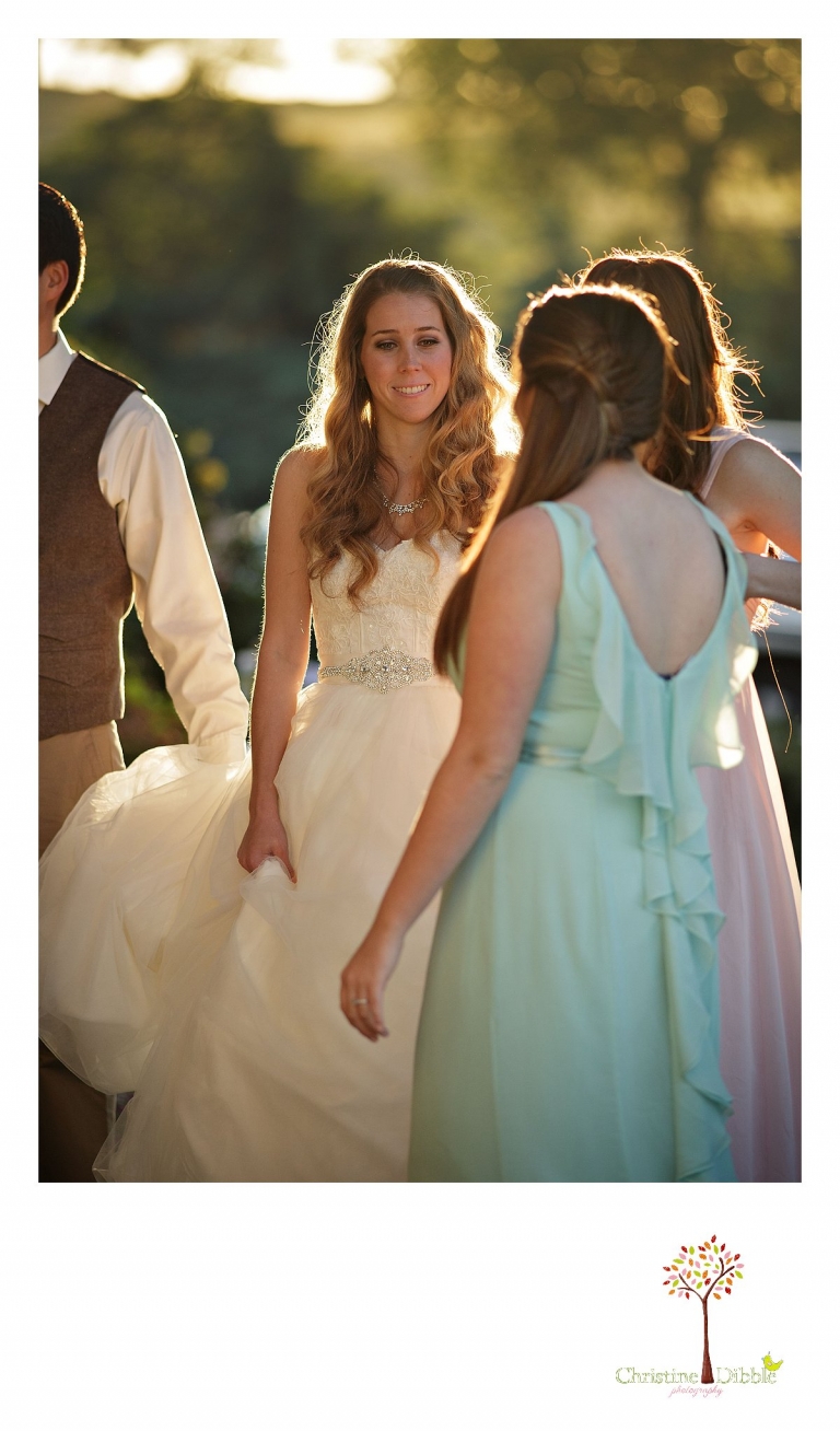 Don Pedro Hacienda photographer, Sonora wedding photographer Christine Dibble Photography captures a bride and her bridesmaids in glowing morning light.