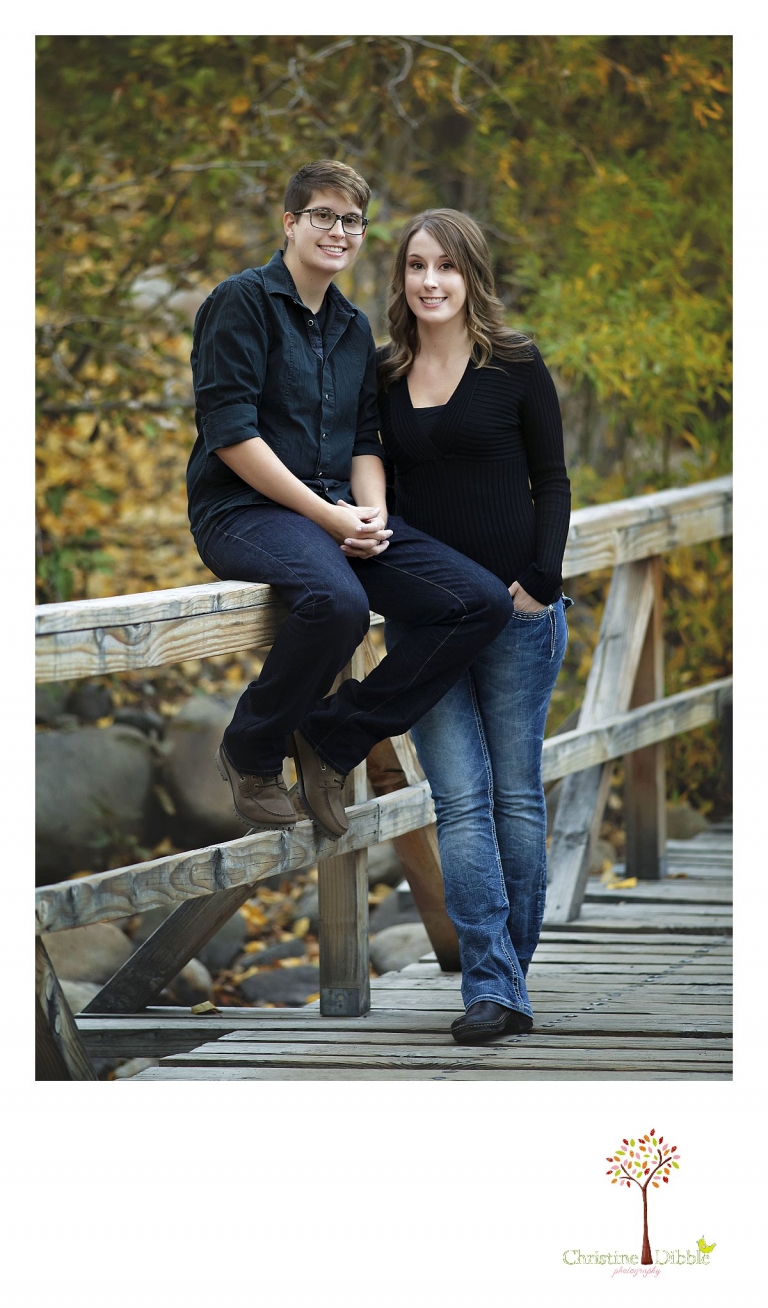 Sonora and Reno family and wedding photographer Christine Dibble Photography takes family portraits of two grown siblings at Galena Park.