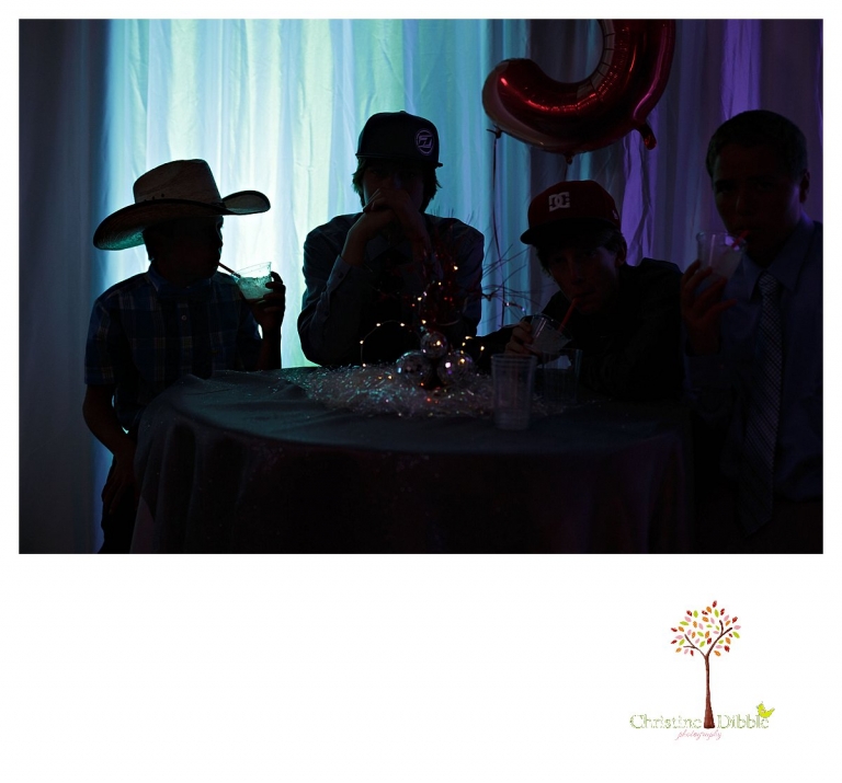 Sonora graduation and senior portrait photographer Christine Dibble Photography takes eighth grade graduation photos of a cowboy in the celebration dance.