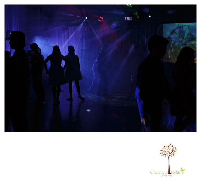 Sonora graduation and senior portrait photographer Christine Dibble Photography takes eighth grade graduation photos of a celebration dance.