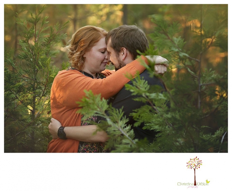 Sonora engagement and couple's portrait photographer Christine Dibble Photography takes photos of couples laughing, kissing, cuddling and having fun outdoors in golden sunlight.