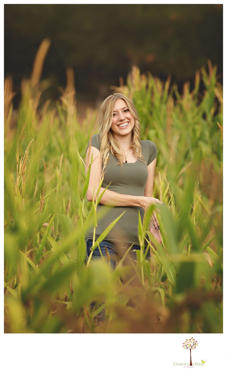 Sonora photographer Christine Dibble Photography takes Summerville senior portraits of a senior girl in the fall outside at Indigeny Reserve.