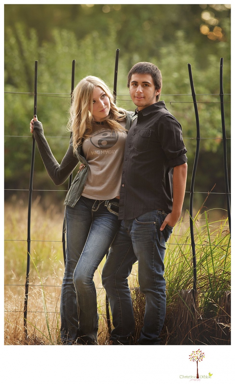 Sonora photographer Christine Dibble Photography takes Summerville senior portraits of a senior girl in the fall outside at Indigeny Reserve.
