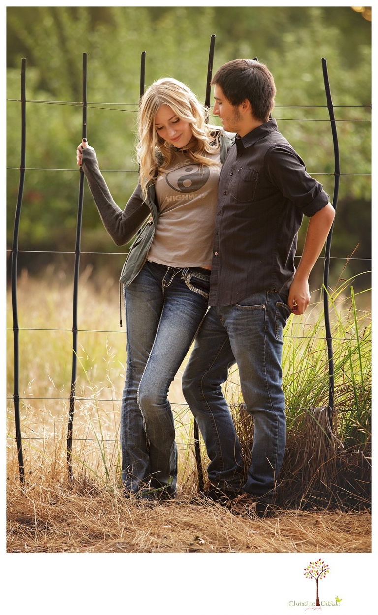 Sonora photographer Christine Dibble Photography takes Summerville senior portraits of a senior girl in the fall outside at Indigeny Reserve.