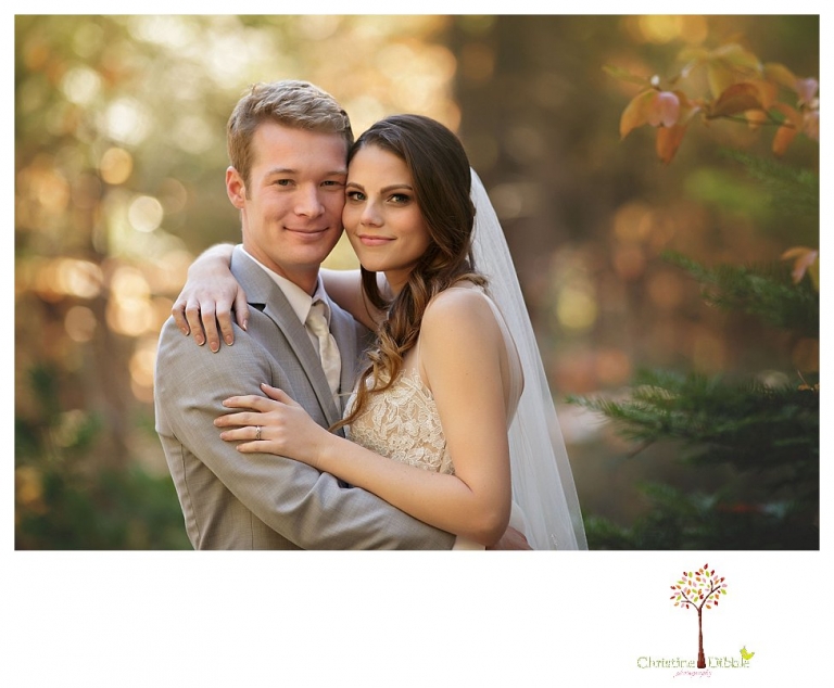 Calaveras Big Trees wedding photographed by Sonora and Arnold wedding photographer Christine Dibble Photography at a cabin in Arnold, Big Trees Park, and the reception at Jack Knight Hall.