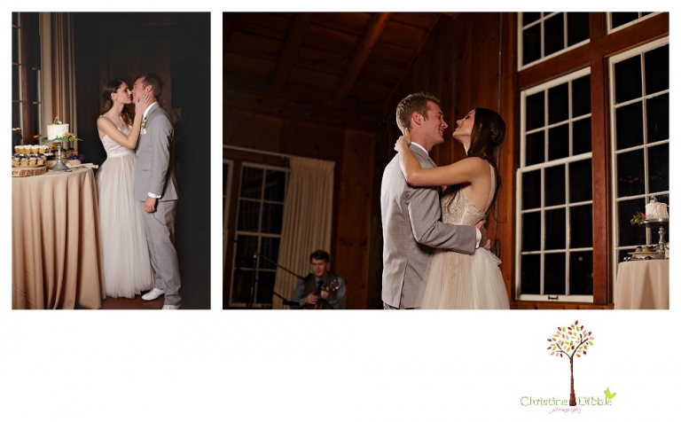 Calaveras Big Trees wedding photographed by Sonora and Arnold wedding photographer Christine Dibble Photography at a cabin in Arnold, Big Trees Park, and the reception at Jack Knight Hall.