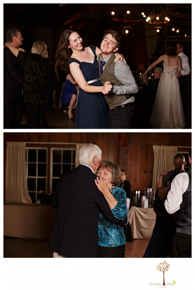 Calaveras Big Trees wedding photographed by Sonora and Arnold wedding photographer Christine Dibble Photography at a cabin in Arnold, Big Trees Park, and the reception at Jack Knight Hall.