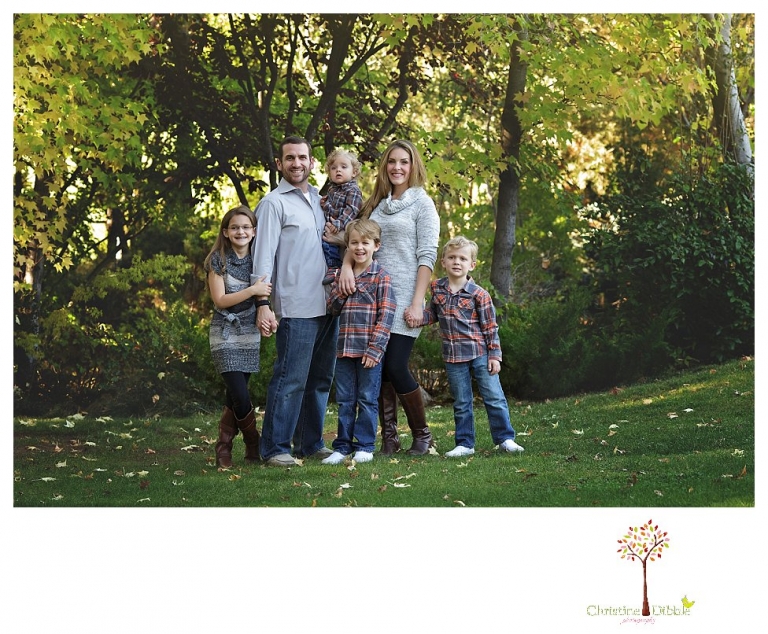 Sonora and Murphys family and child photographer Christine Dibble Photography takes fall family photos at Ironstone Vineyards of a family with small children.