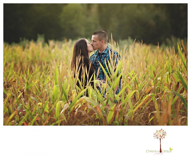 Sonora engagement and wedding photographer Christine Dibble Photography takes engagement photos of a couple while the groom is on crutches for a broken foot and they both wear San Francisco Giants baseball shirts.