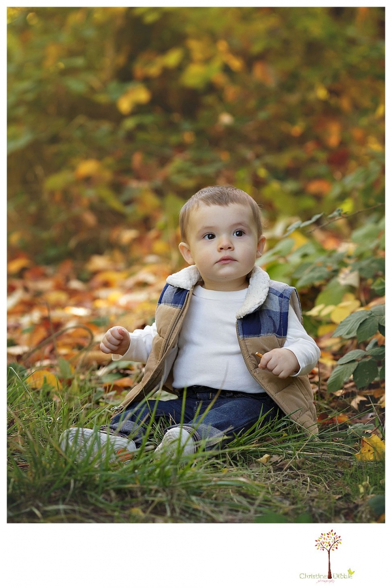 Sonora Family Photographer Christine Dibble Photography takes extended Fall family photos at Indigeny Reserve on a cream velvet loveseat sitting in the apple orchard.