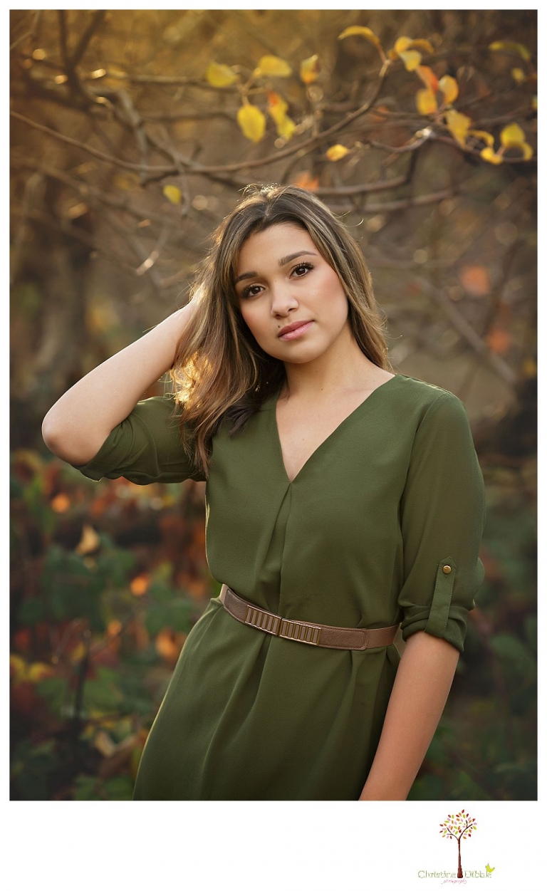 Sonora High senior portrait photographer Christine Dibble Photography takes senior portraits of the Sonora High Homecoming Queen at Indigeny Reserve on a cloudy winter day.