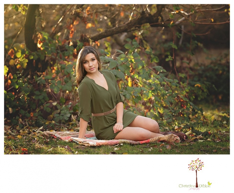 Sonora High senior portrait photographer Christine Dibble Photography takes senior portraits of the Sonora High Homecoming Queen at Indigeny Reserve on a cloudy winter day.