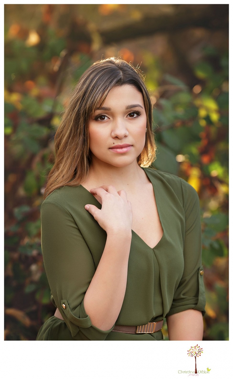 Sonora High senior portrait photographer Christine Dibble Photography takes senior portraits of the Sonora High Homecoming Queen at Indigeny Reserve on a cloudy winter day.