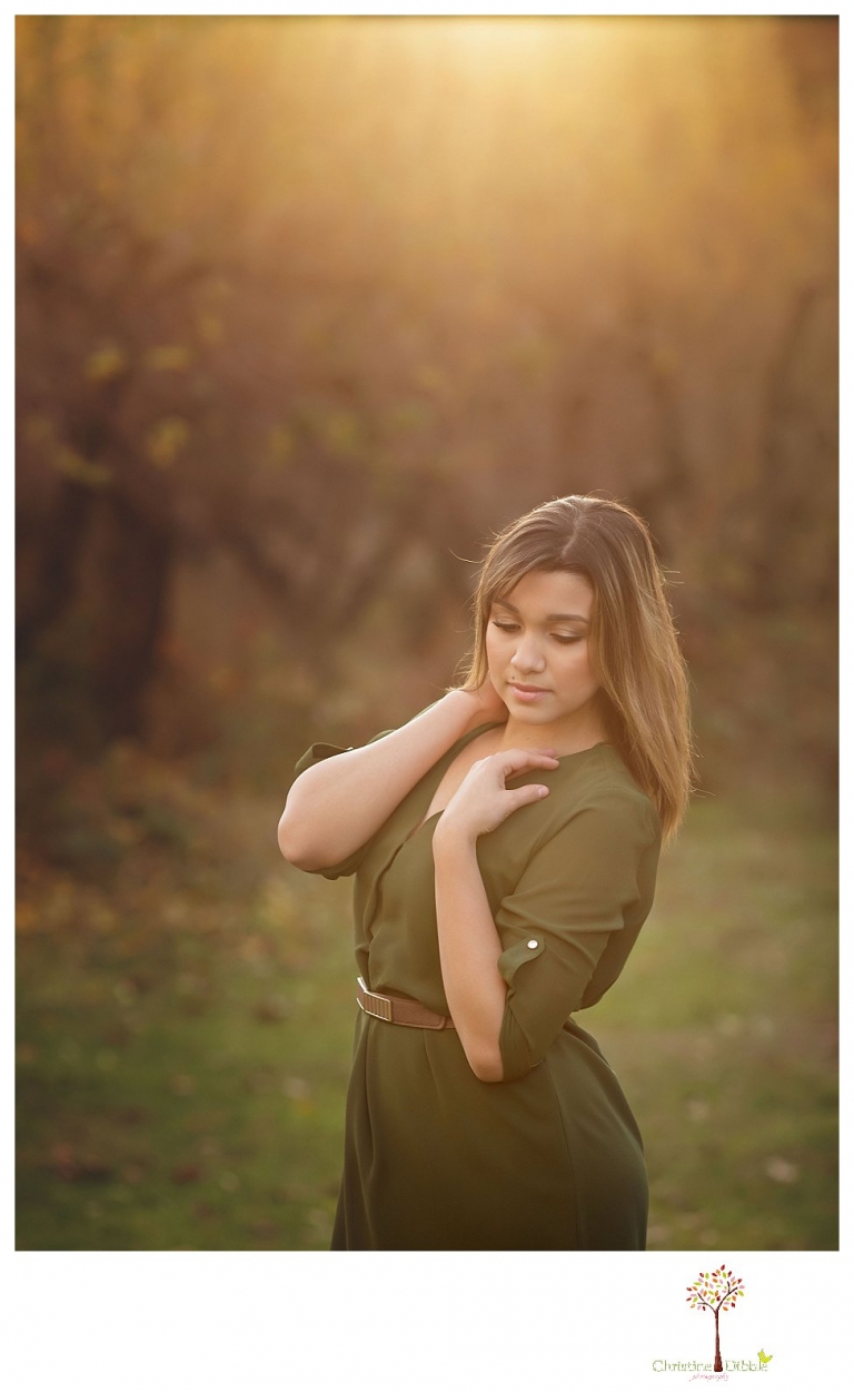Sonora High senior portrait photographer Christine Dibble Photography takes senior portraits of the Sonora High Homecoming Queen at Indigeny Reserve on a cloudy winter day.