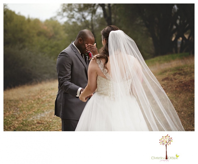Sonora wedding photographer Christine Dibble Photography photographs a January wedding at the Sonora Opera Hall with bright colors and Nigerian traditions.