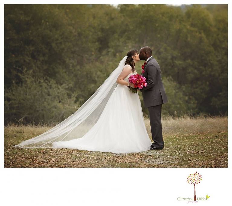 Sonora wedding photographer Christine Dibble Photography photographs a January wedding at the Sonora Opera Hall with bright colors and Nigerian traditions.