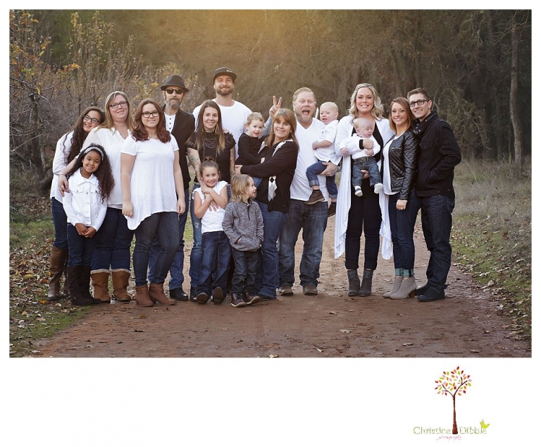 Sonora Family photographer Christine Dibble Photography takes extended family portraits at Indigeny Reserve to document a family all together as one fights cancer.