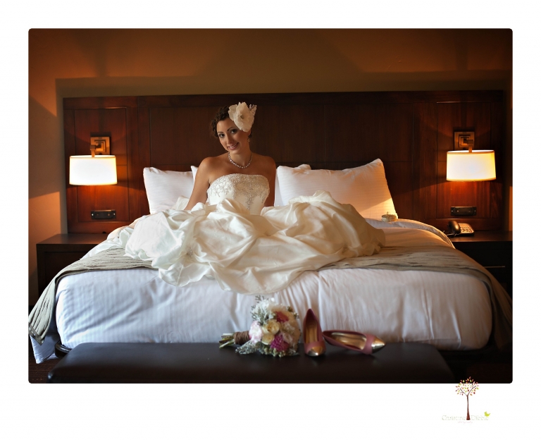 Sonora Wedding Photographer Christine Dibble Photography takes photos of the bride at a Black Oak Casino Resort Hotel wedding.