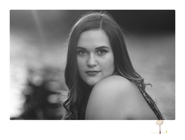 Sonora senior portrait photographer Christine Dibble Photography takes senior portraits of an Orestimba High School student at Knights Ferry in the river.