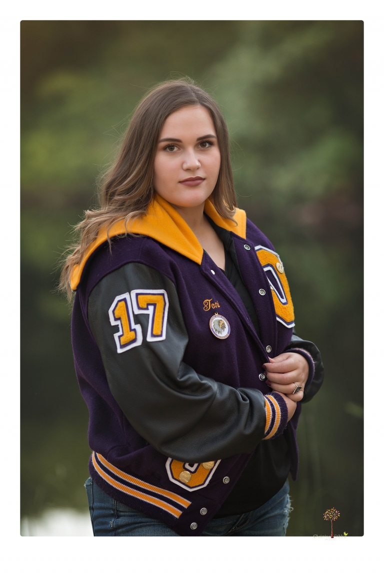 Sonora senior portrait photographer Christine Dibble Photography takes senior portraits of an Orestimba High School student at Knights Ferry in the river.