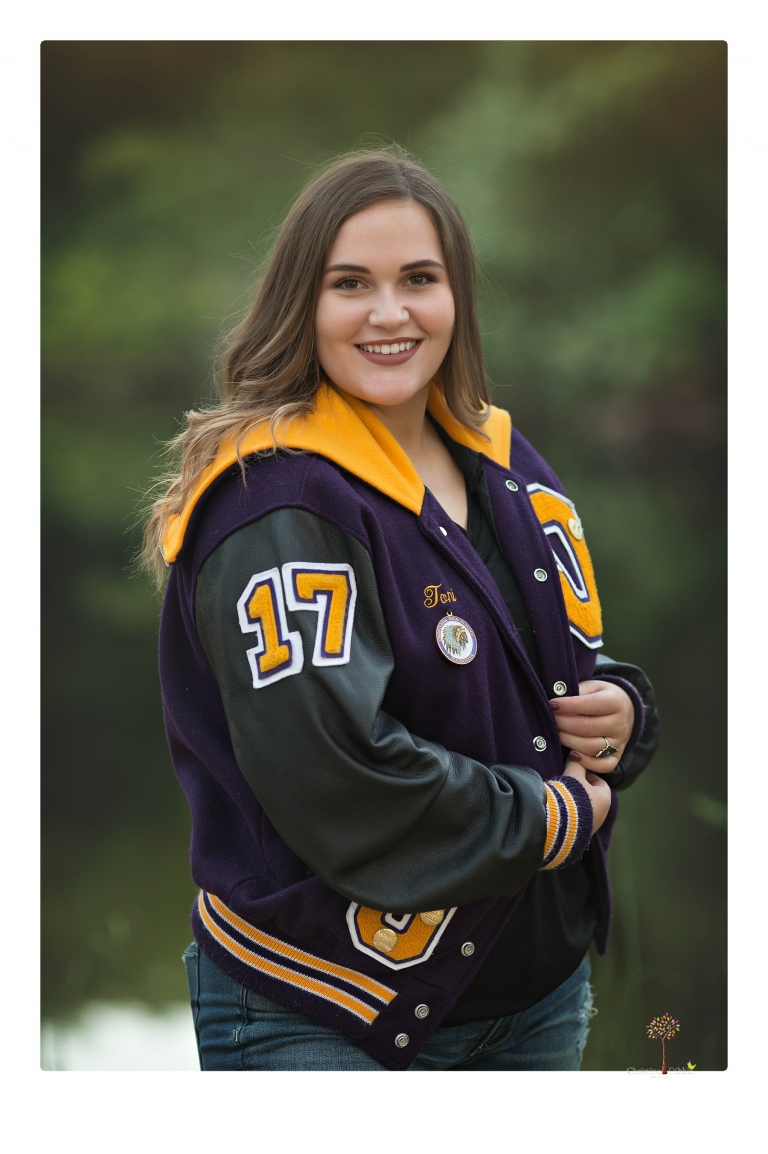 Sonora senior portrait photographer Christine Dibble Photography takes senior portraits of an Orestimba High School student at Knights Ferry in the river.