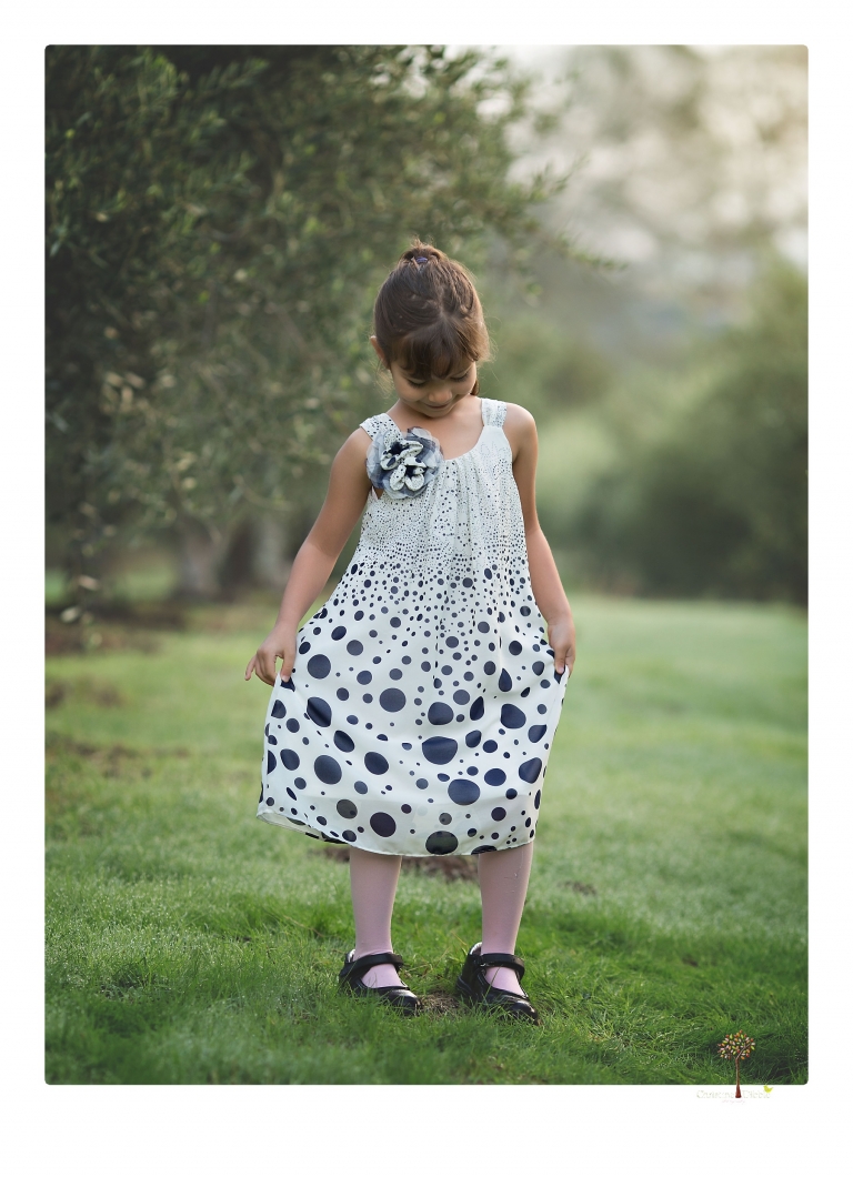 Sonora family portrait photographer Christine Dibble Photography takes Fall family portraits among the olive trees during a morning session at Hurst Ranch.