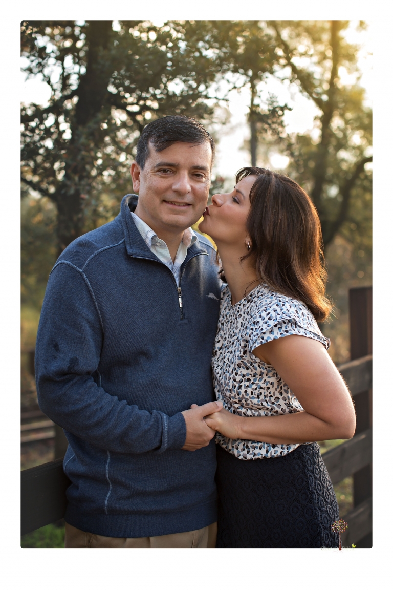 Sonora family portrait photographer Christine Dibble Photography takes Fall family portraits among the olive trees during a morning session at Hurst Ranch.