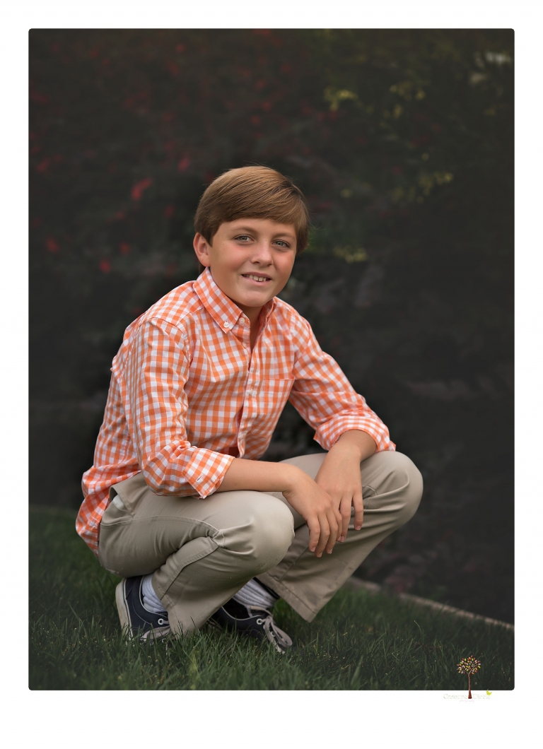 Sonora family photographer Christine Dibble Photography takes family portraits of a blended family in the backyard of their Tuolumne vacation home.