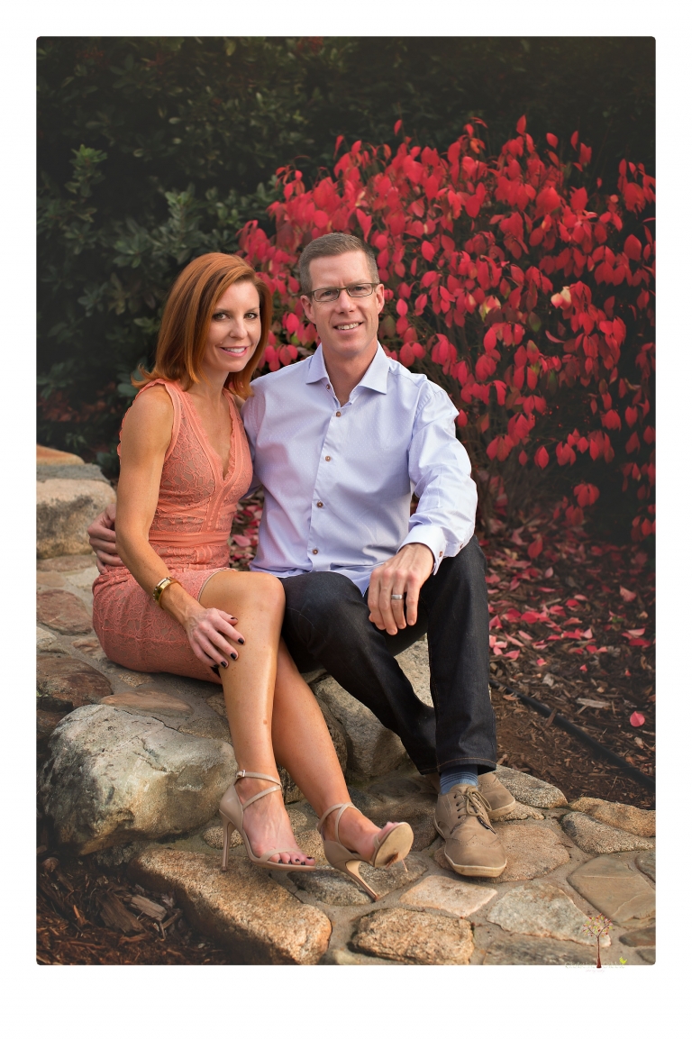 Sonora family photographer Christine Dibble Photography takes family portraits of a blended family in the backyard of their Tuolumne vacation home.