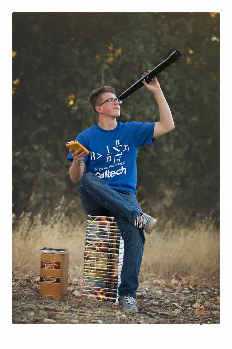 Summerville Senior Portrait photographer Christine Dibble of Sonora takes senior portraits of a boy in a kilt, a nerd scene, an explosion and a tuxedo at Knights Ferry.