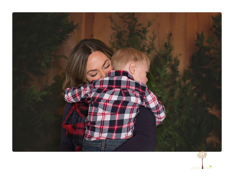 Sonora engagement photographer Christine Dibble Photography captures a surprise proposal at Hurst Ranch during a family portrait session at Christmas time.
