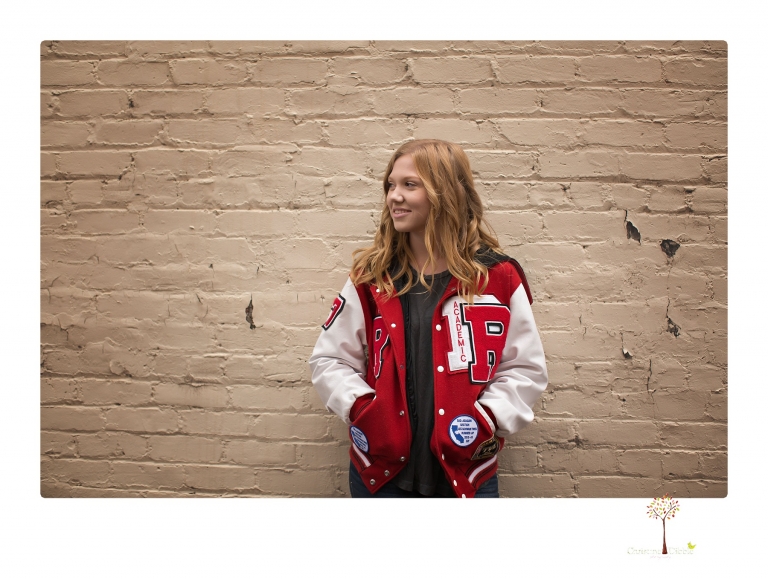 Sonora senior portrait photographer Christine Dibble Photography takes portraits of a Ripon High School senior in Columbia and downtown Sonora in the rain.