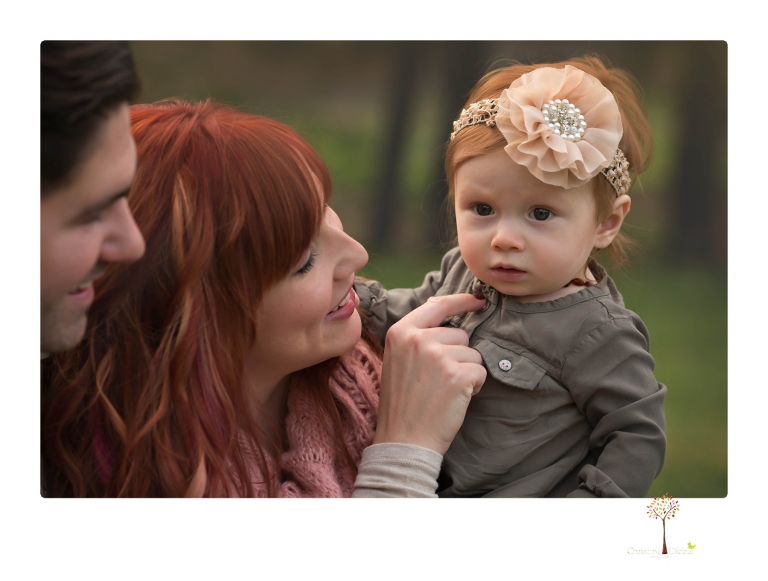 Sonora family photographer Christine Dibble Photography takes family portraits of a family at Indigeny Reserve with their baby girl.