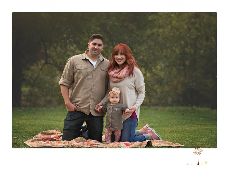 Sonora family photographer Christine Dibble Photography takes family portraits of a family at Indigeny Reserve with their baby girl.