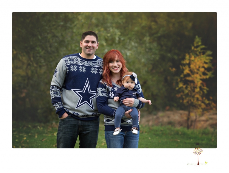 Sonora family photographer Christine Dibble Photography takes family portraits of a family at Indigeny Reserve with their baby girl.