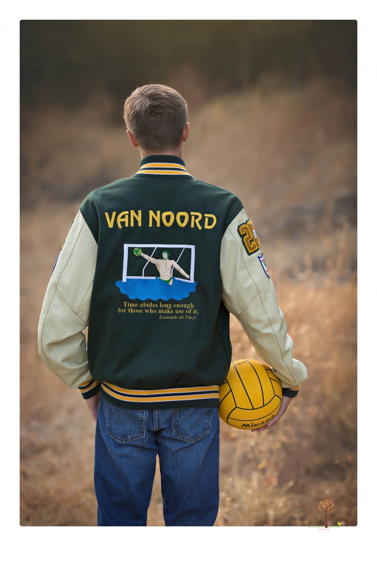 Sonora senior portrait photographer Christine Dibble Photography takes senior portraits of a Sonora High water polo player at Indigeny Reserve.