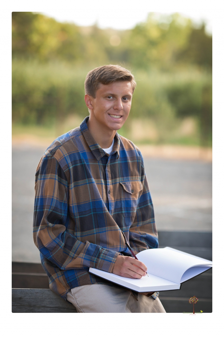 Sonora senior portrait photographer Christine Dibble Photography takes senior portraits of a Sonora High water polo player at Indigeny Reserve.