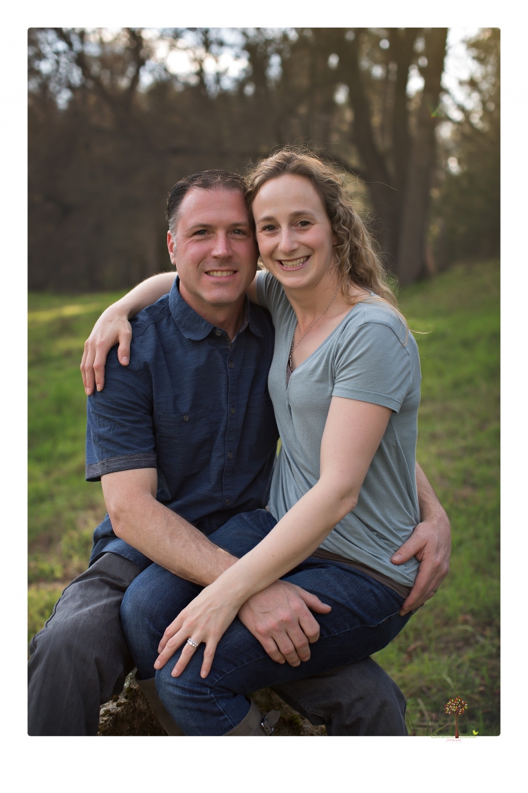 This Indigeny family portrait session, photographed by Christine Dibble Photography of Sonora, included lots of play and group hugs and running around for natural and relaxed family portraits.